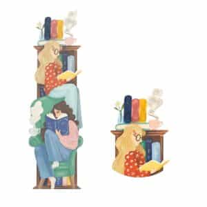 Startseite 18 || Origamo Grußkarten BK019 - Leseratten