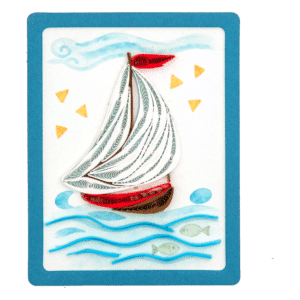Warenkorb 4 || Origamo Grußkarten MQ018 - Segelboot