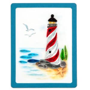 Warenkorb 1 || Origamo Grußkarten MQ021 - Leuchtturm