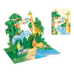Startseite 15 || Origamo Grußkarten KS002 - Happy Birthday Zoo